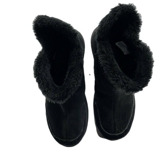 CROFT & BARROW Womens Waterproof Black Suede Winter Boots Size 7 - Picture 9 of 10